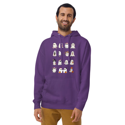 Spectral Hoodie - Left Placement product image 37 in Purple, size S, with front view and left placement.
