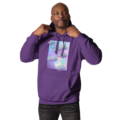 Image 19 of Charcoal Heather Sprinkle Theory Hoodie - Left Placement, size S, with You're the Sprinkle to My Cupcake artwork visible in front view.