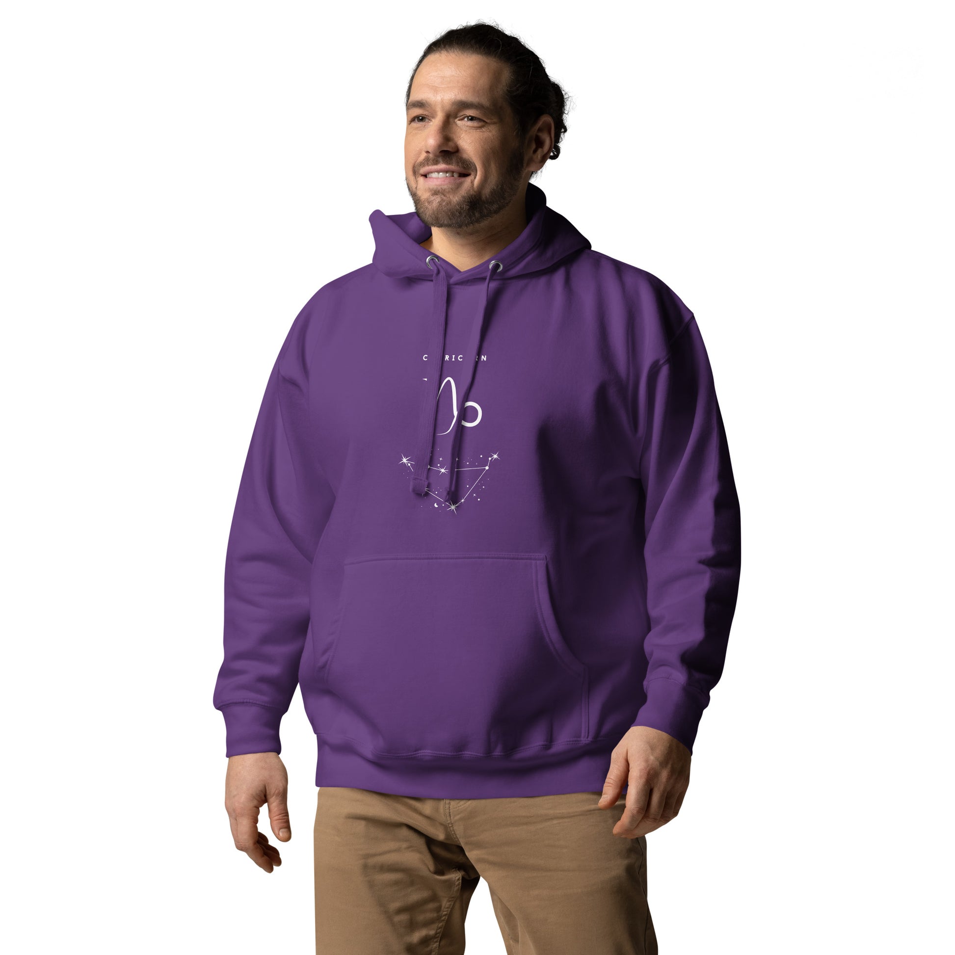 Montaire Hoodie image 20: Charcoal Heather version, size 2XL with front view, left-side angle of the Capricorn range.