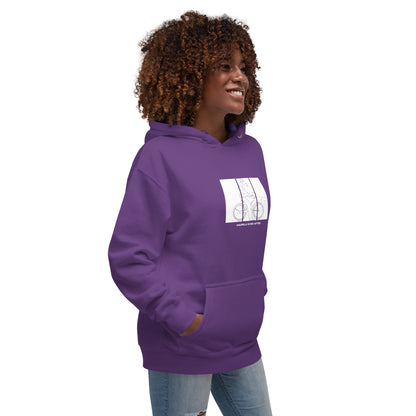 Ever After Hoodie - Left Placement product image 40 in Forest Green, size XL, with front view, right-side angle and left placement.