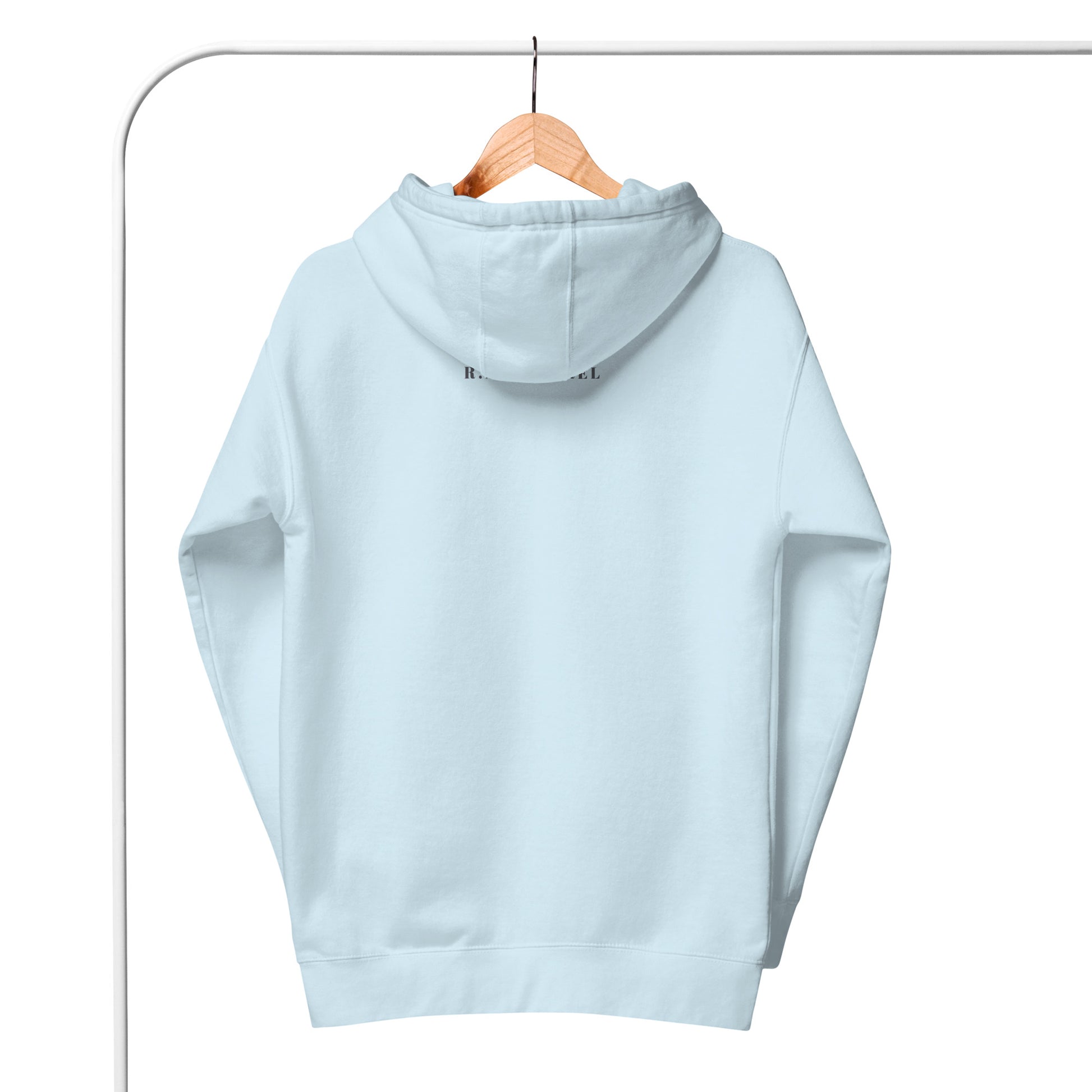 Farewell Bloom Hoodie - Left Placement image 19 in Charcoal Heather, size S, showing back view for the Until We Meet Again design.