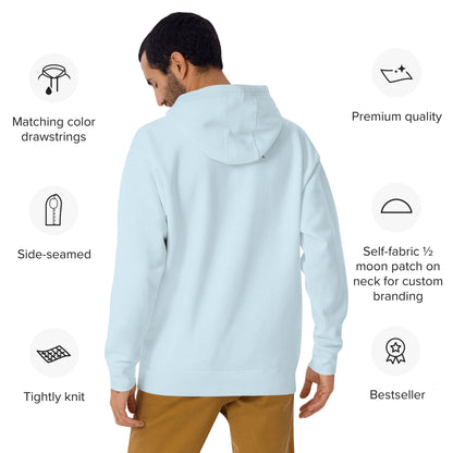 Image 13 of selected colour After Five Hoodie - Left Placement, with 5 O'Clock artwork visible in back view.