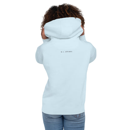 Focusline Hoodie - Left Placement image 22 in Charcoal Heather, size XL, showing back view for the Pure Focus design.