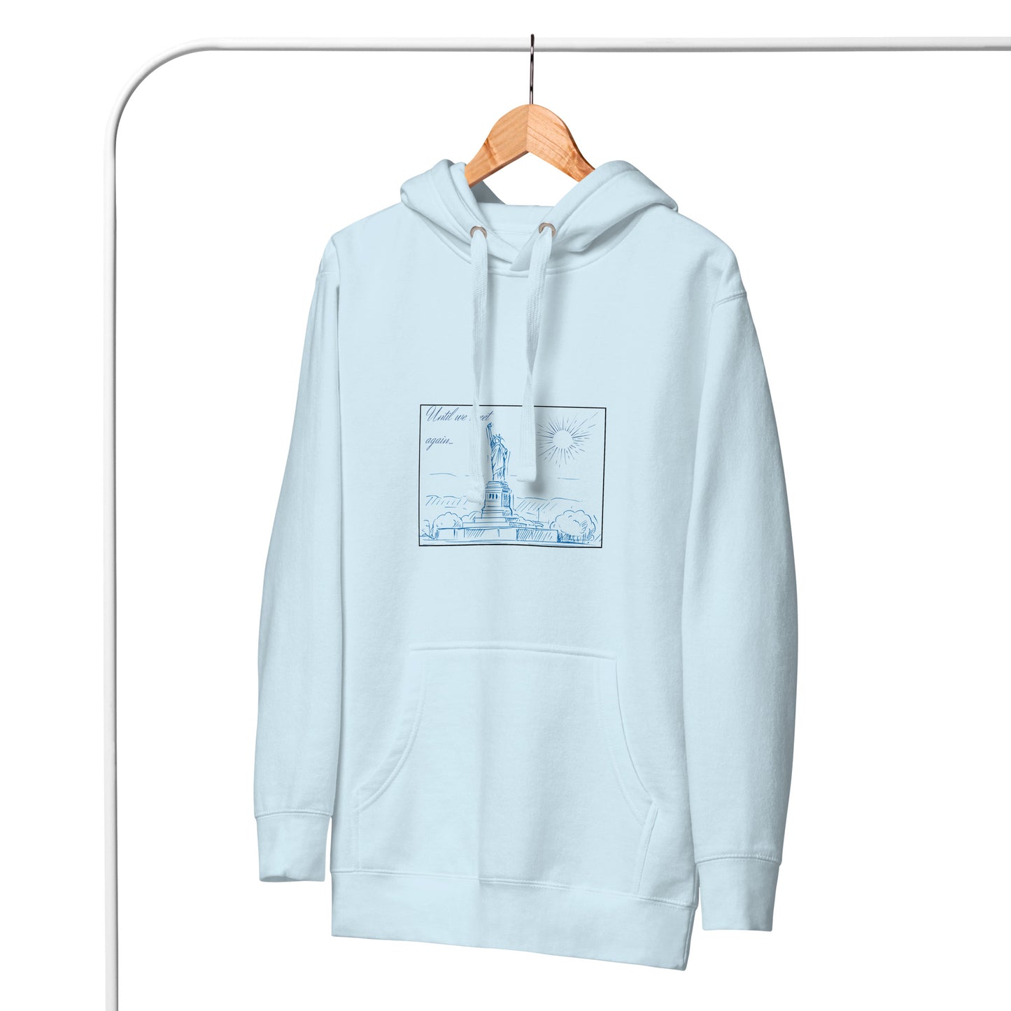 Farewell Bloom Hoodie - Left Placement image 18 in Maroon, size 3XL, showing front view for the Until We Meet Again design.