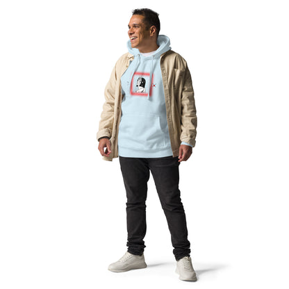 Saiko Hoodie - Left Placement by R.A. Apparel, image 21, front view, Charcoal Heather, size L, left placement.