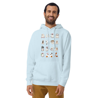 Image 41 of Purple Spectral Hoodie - Left Placement, size 2XL, with Ghosts artwork visible in front view.