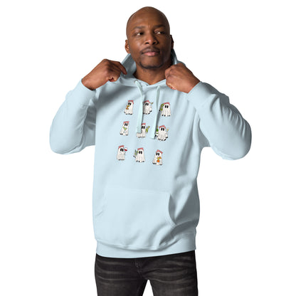Image 21 of Team Royal Little Haunts Hoodie - Left Placement, size S, with Ghosties 1 artwork visible in front view.