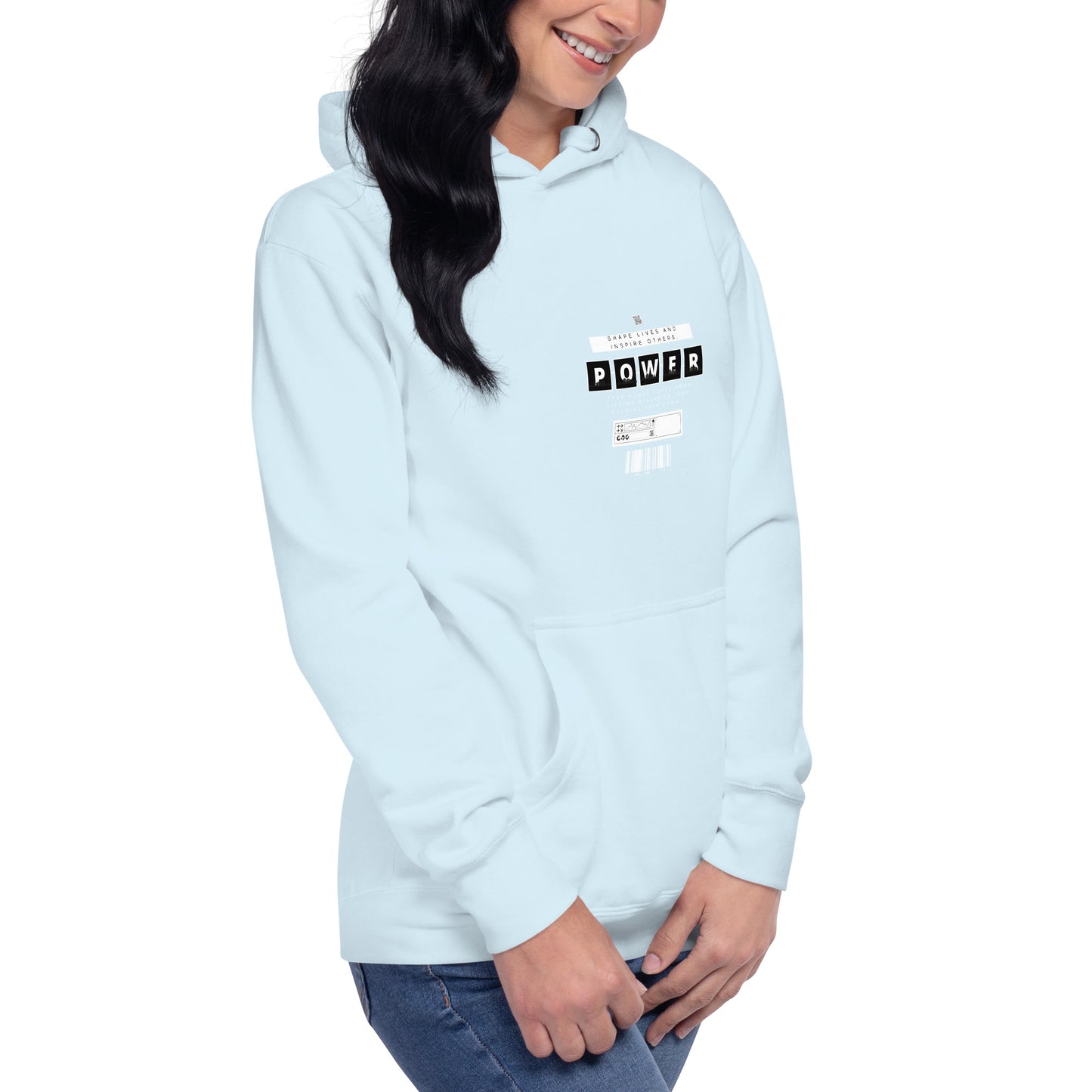 Impact Form Hoodie - Left Placement by R.A. Apparel, image 74, front view, right-side angle, Sky Blue, size M, left placement.