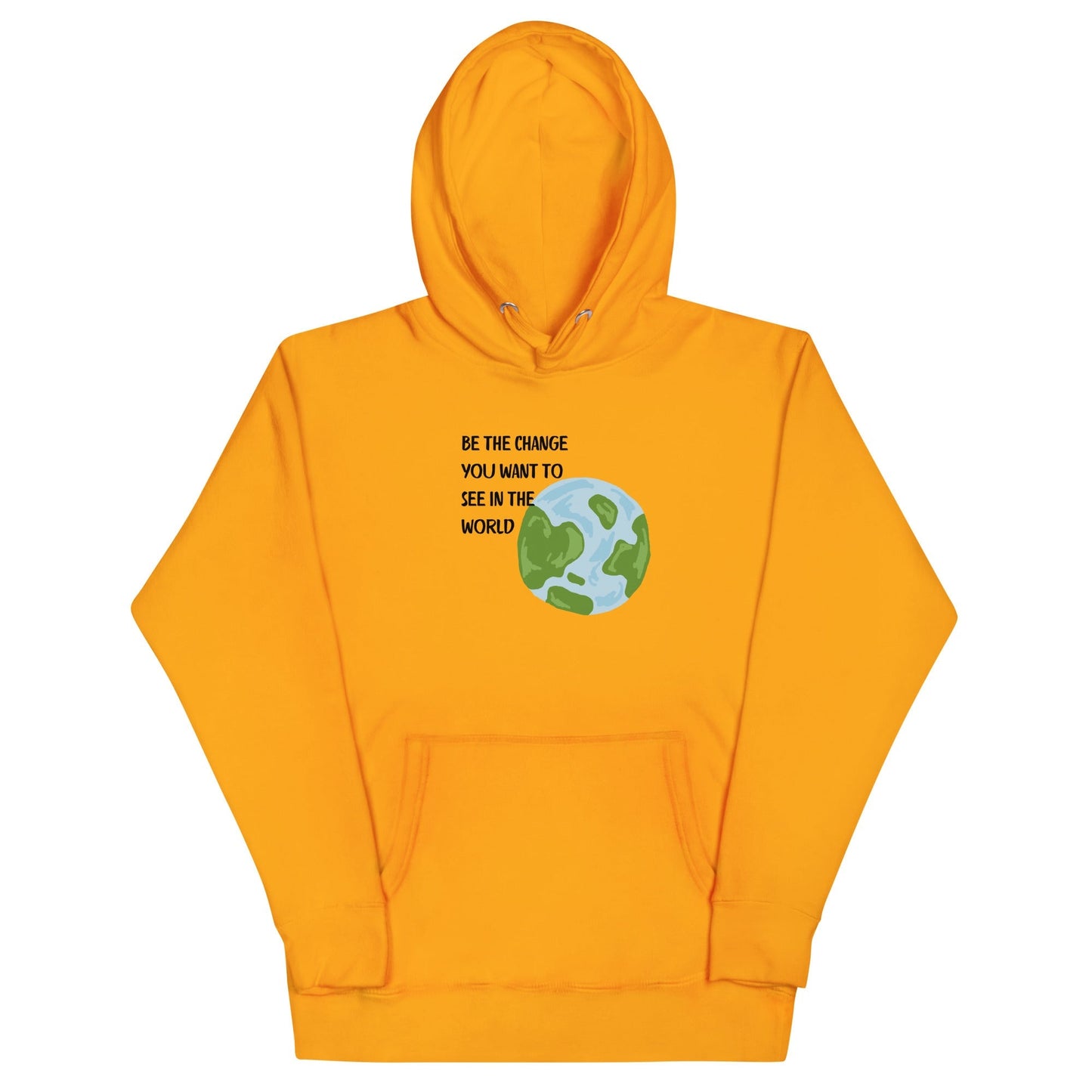 Image 12 of Team Royal Change Signal Hoodie - Left Placement, size M, with Be the Change artwork visible in front view.