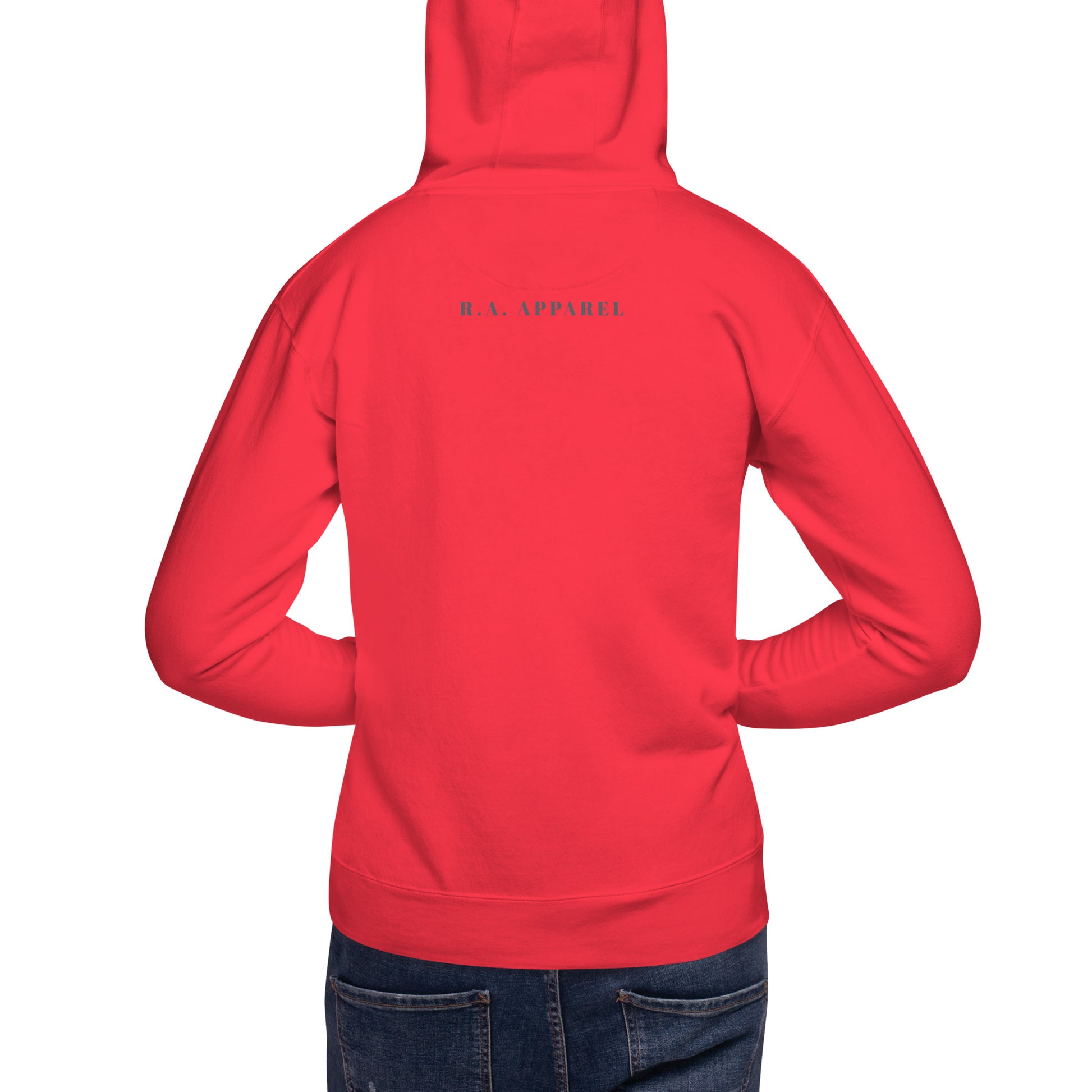 Petaline Hoodie - Left Placement 51 image 29: Vintage Black version, size 2XL with back view of the Petal range.