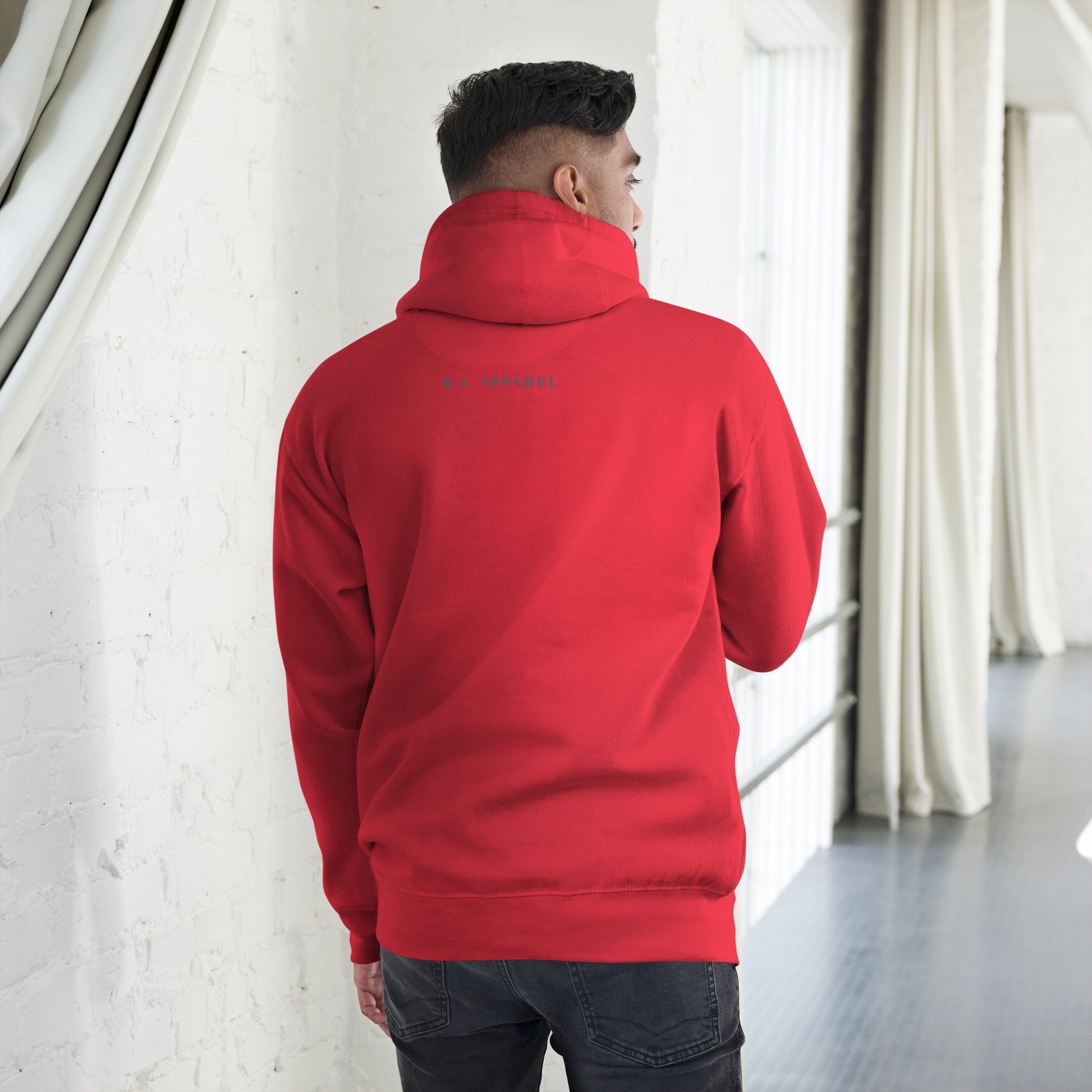 Fearless Hoodie - Left Placement image 28: Team Royal version, size L with back view of the No Fear range.