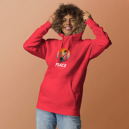 Quiet Peace Hoodie - Left Placement by R.A. Apparel, image 25, front view, Vintage Black, size S, left placement.