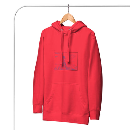 Farewell Bloom Hoodie - Left Placement by R.A. Apparel, image 24, front view, Charcoal Heather, size 3XL, left placement.