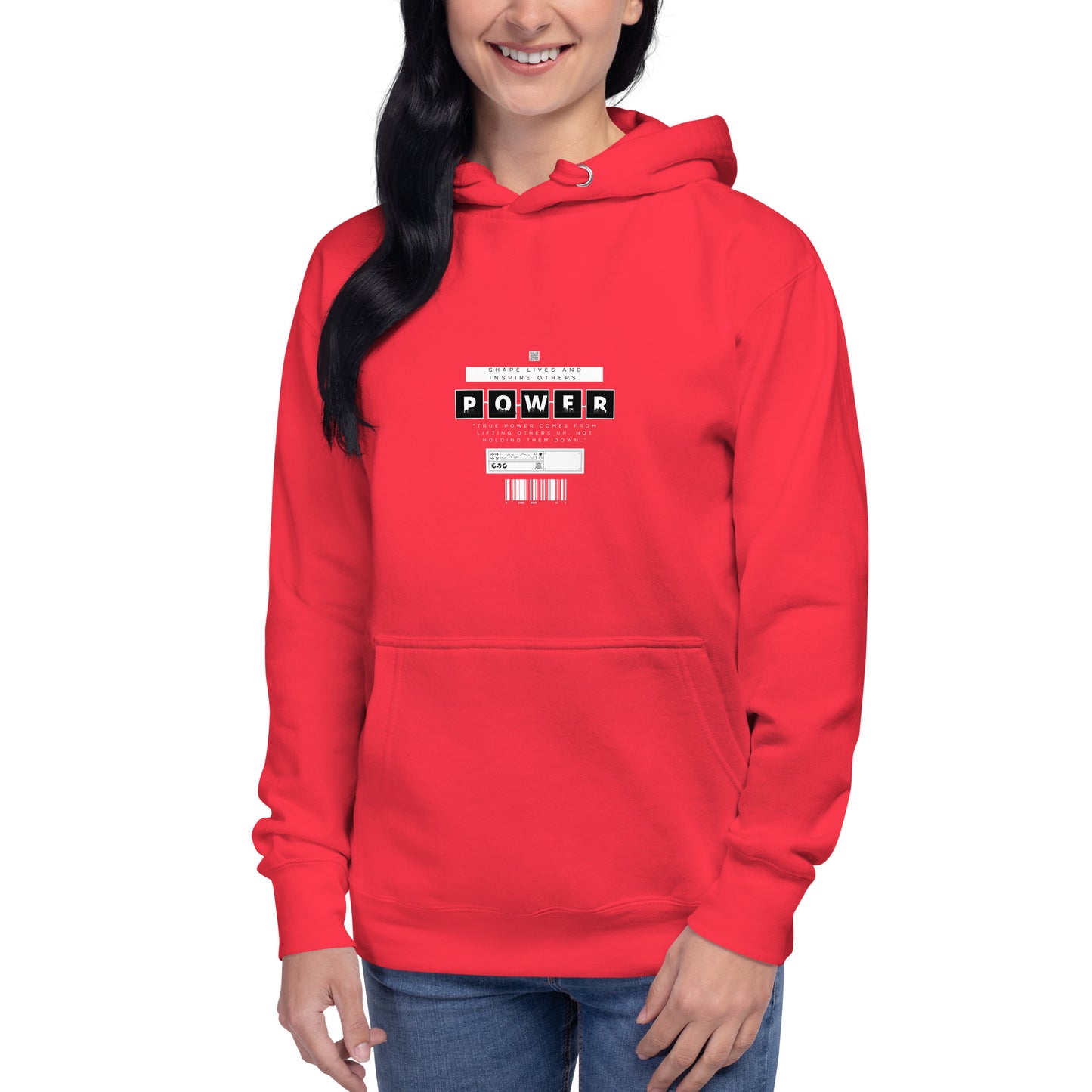 Impact Form Hoodie - Left Placement image 87: selected colour version with front view of the Shape Lives range.