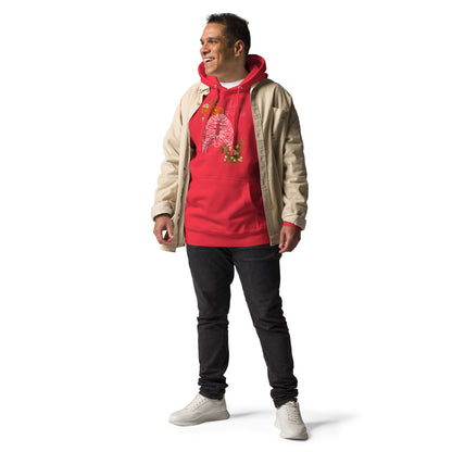 Innerline Hoodie - Left Placement product image 19 in Charcoal Heather, size S, with front view and left placement.