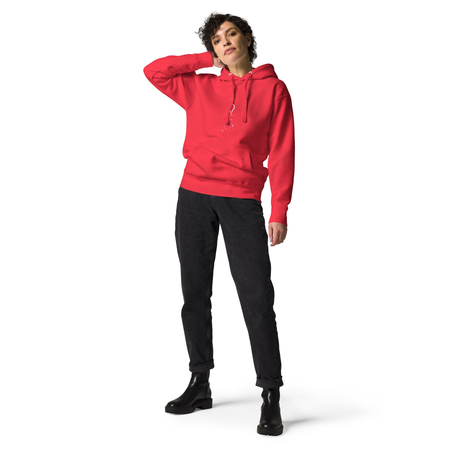 Image 25 of Vintage Black Solmane Hoodie - Left Placement, size 2XL, with Leo artwork visible in front view.
