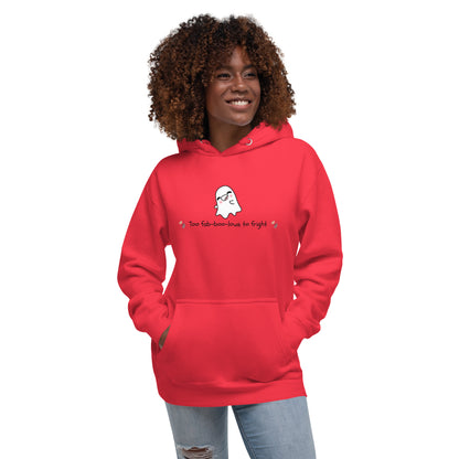 Boo Luxe Hoodie - Left Placement product image 45 in Dusty Rose, size 2XL, with front view and left placement.