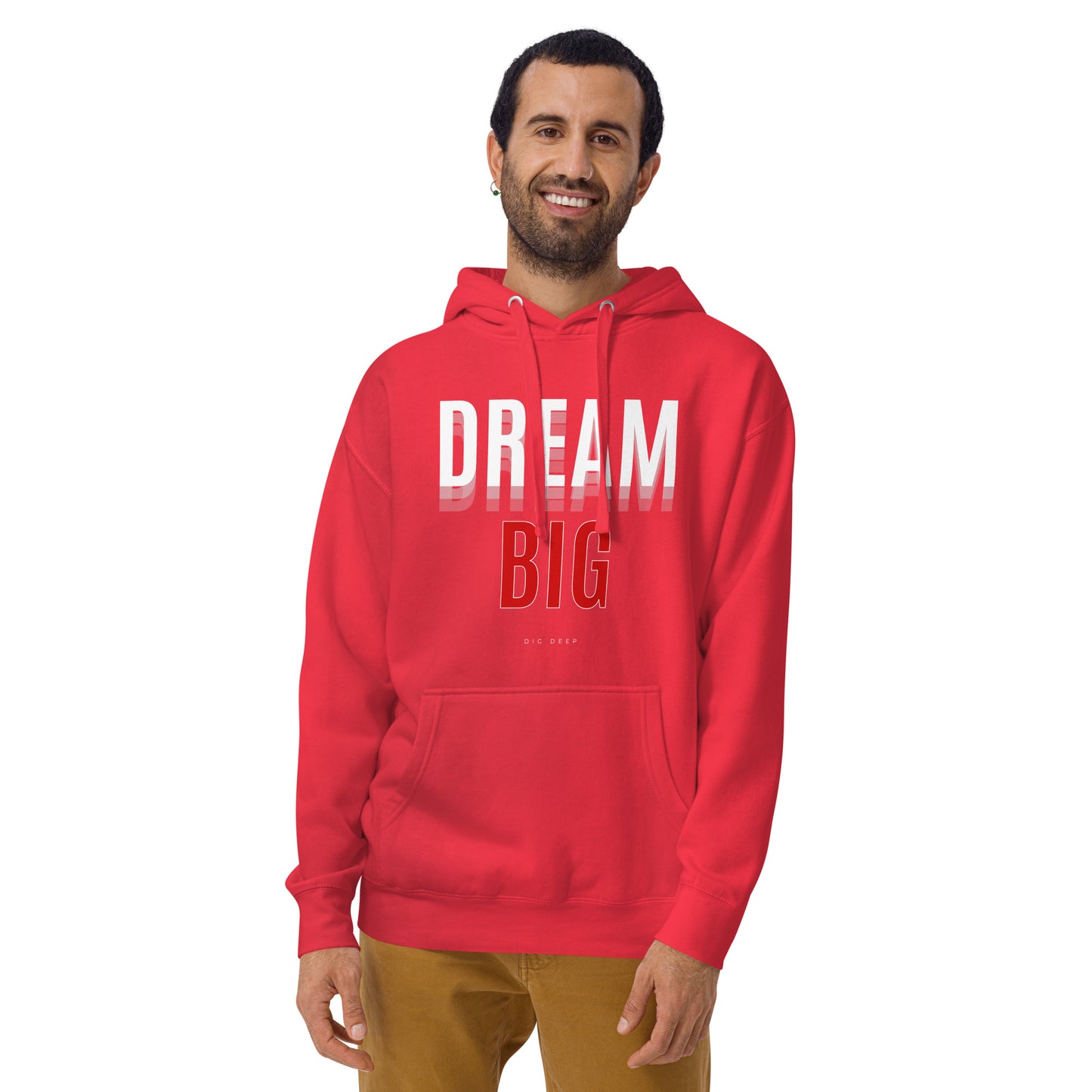 Image 49 of Team Red Skyline Dream Hoodie - Left Placement, size XL, with Dream Big artwork visible in front view.