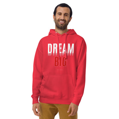 Image 49 of Team Red Skyline Dream Hoodie - Left Placement, size XL, with Dream Big artwork visible in front view.