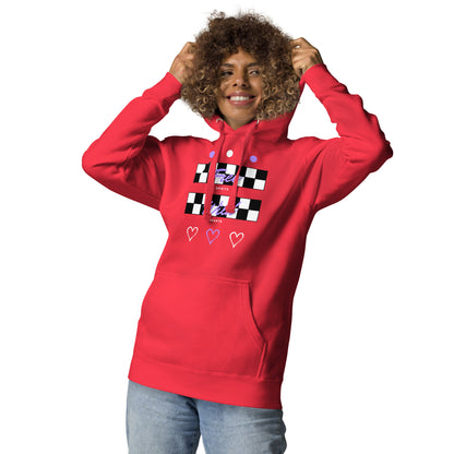Freeborne Hoodie - Left Placement image 37 in Team Red, size S, showing front view for the Free Spirits design.