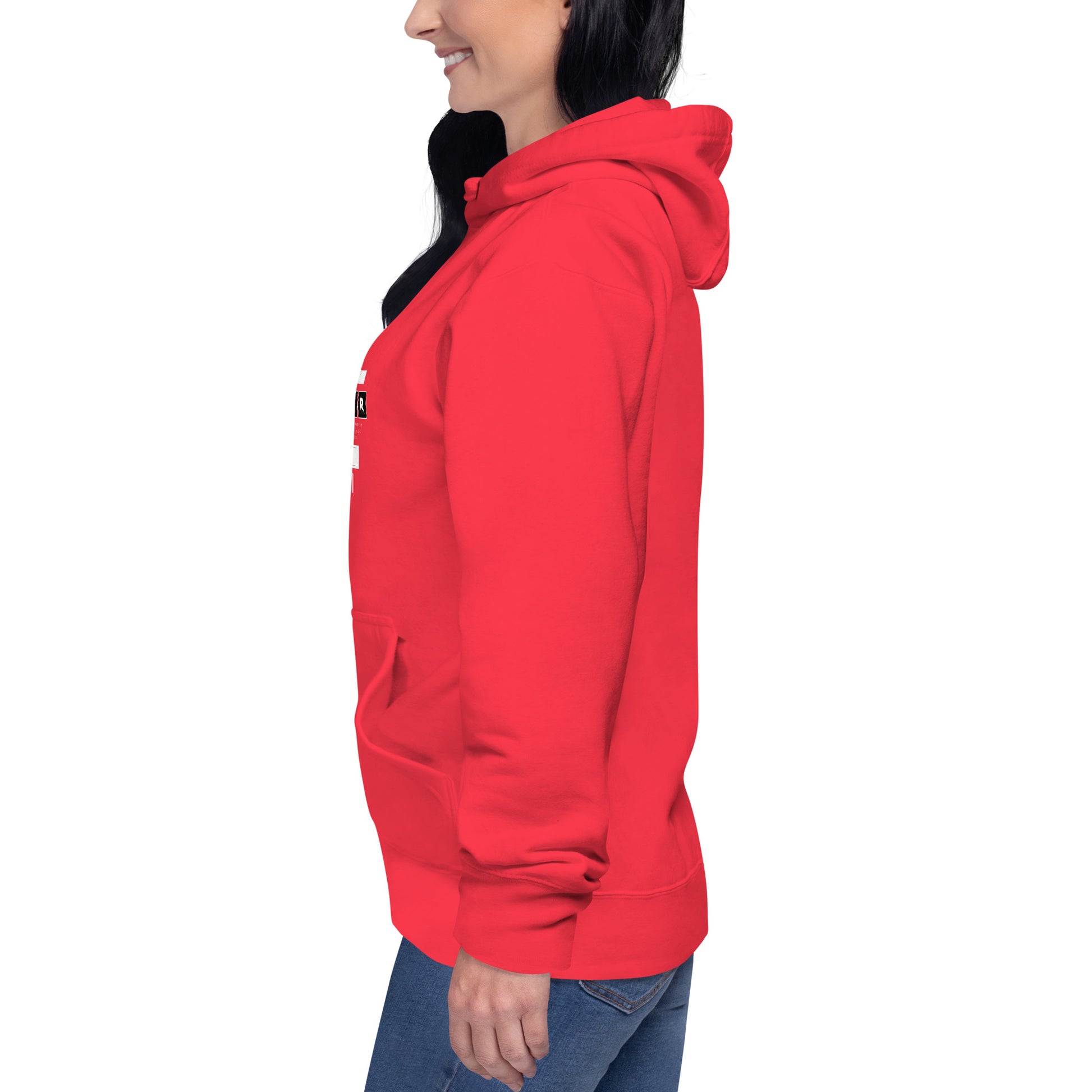 Impact Form Hoodie - Left Placement image 90: selected colour version with left-side angle of the Shape Lives range.