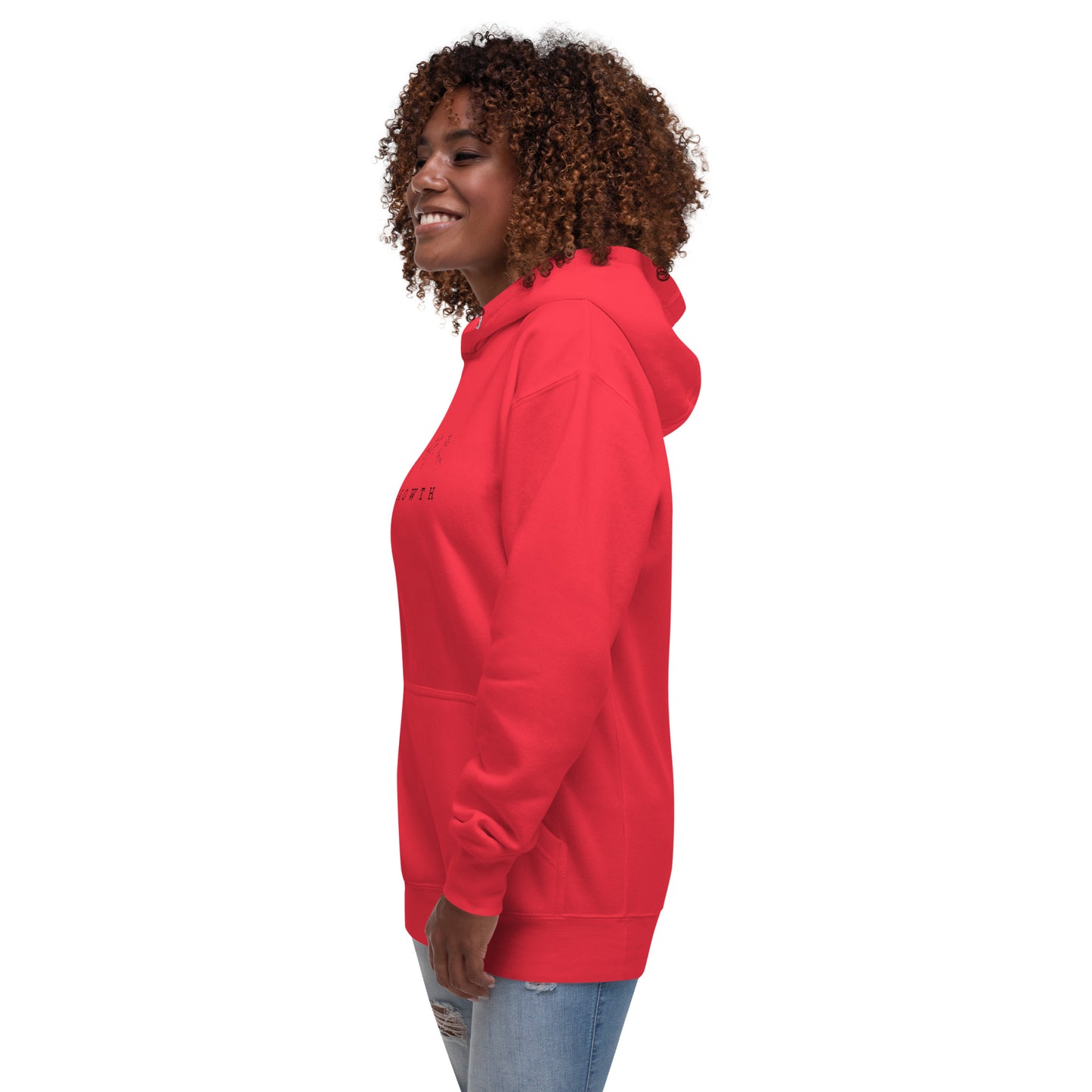Growthline Hoodie - Left Placement product image 55 in Bone, size L, with front view, left-side angle and left placement.