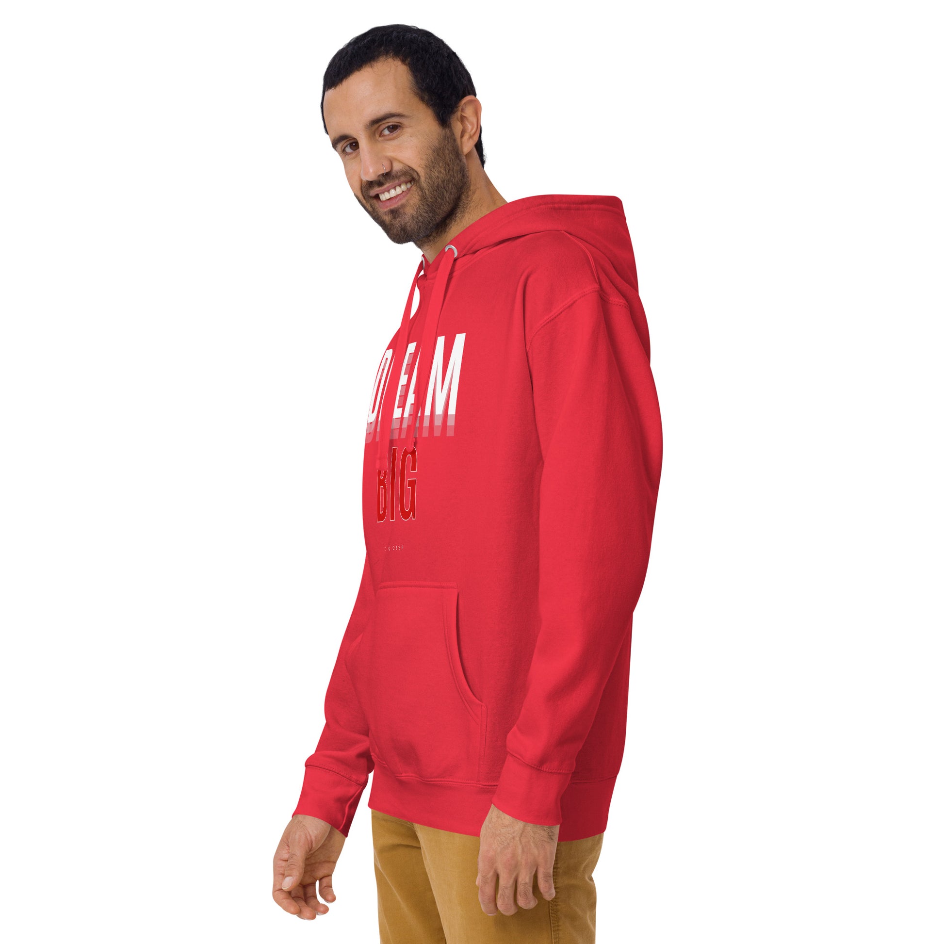 Skyline Dream Hoodie - Left Placement product image 50 in Team Red, size 2XL, with front view, left-side angle and left placement.