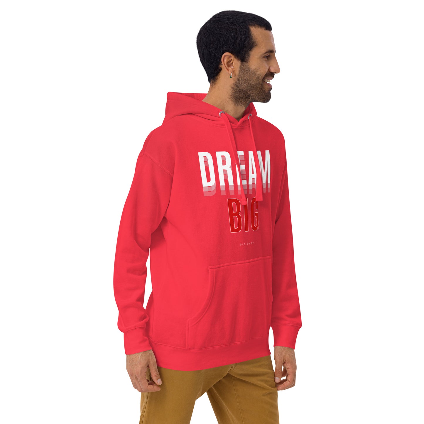 Skyline Dream Hoodie - Left Placement image 51: Dusty Rose version, size S with front view, right-side angle of the Dream Big range.