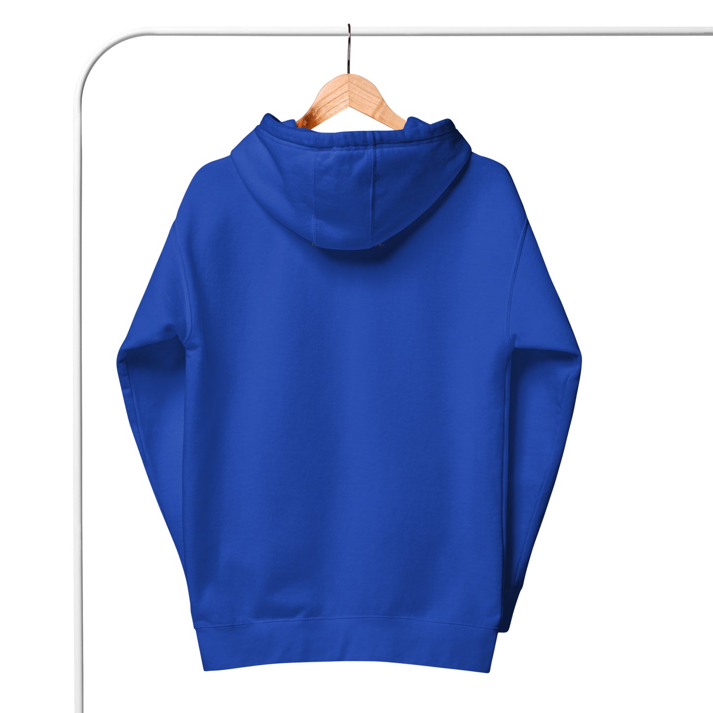 Retry Hoodie - Left Placement by R.A. Apparel, image 16, back view, Maroon, size XL, left placement.