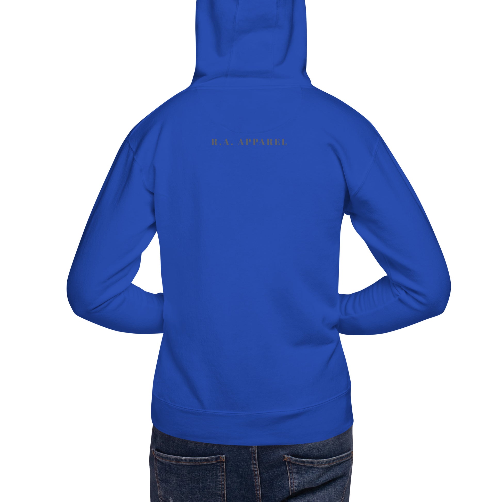 Petaline Hoodie - Left Placement 51 image 16: Maroon version, size XL with back view of the Petal range.