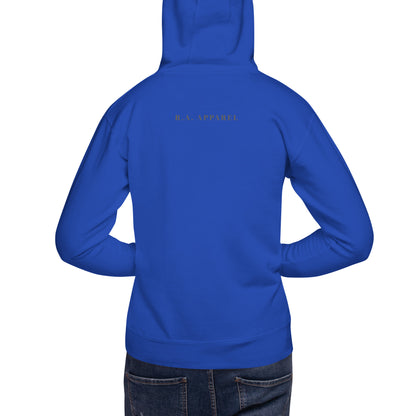 Petaline Hoodie - Left Placement 51 image 16: Maroon version, size XL with back view of the Petal range.