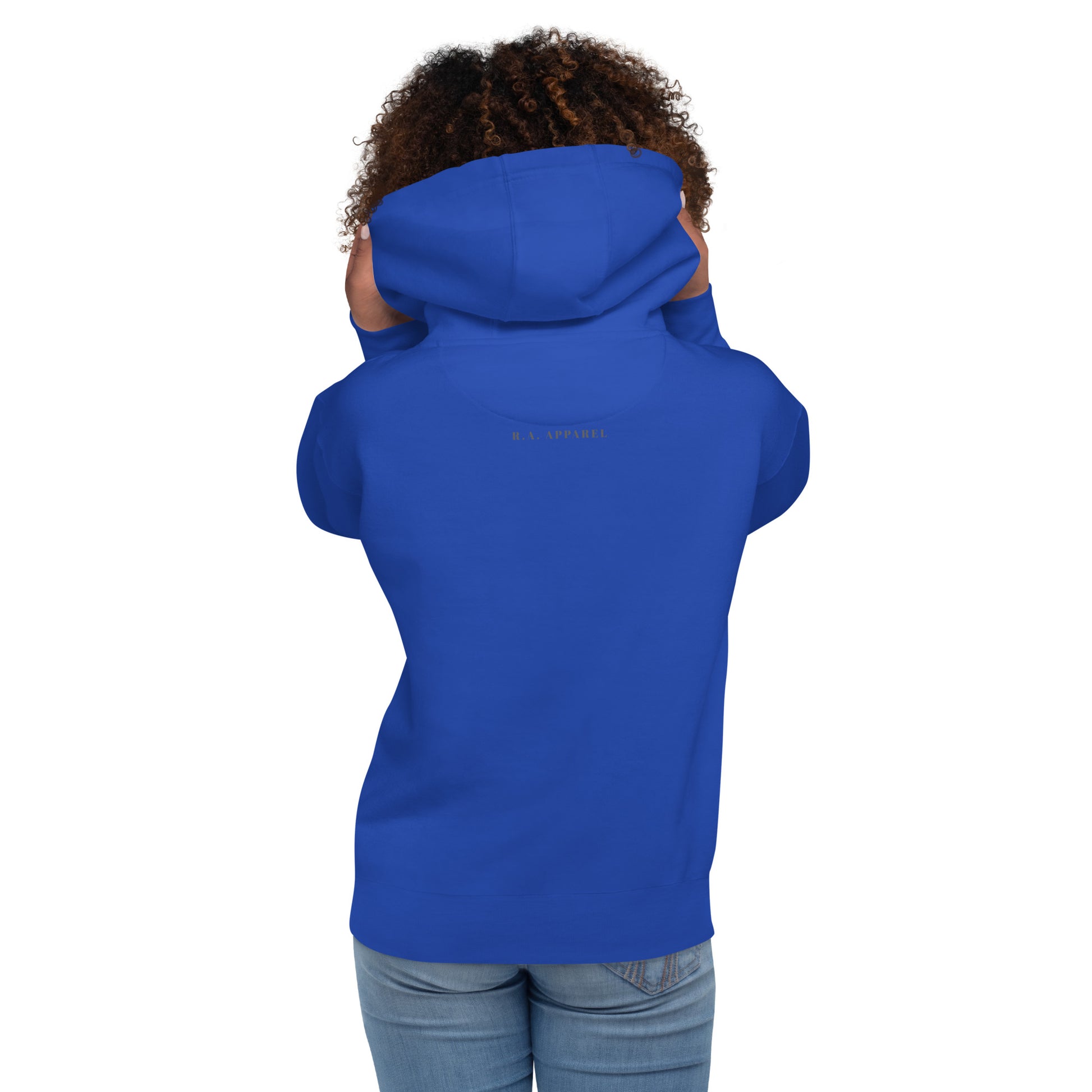 Focusline Hoodie - Left Placement image 18 in Maroon, size 3XL, showing back view for the Pure Focus design.