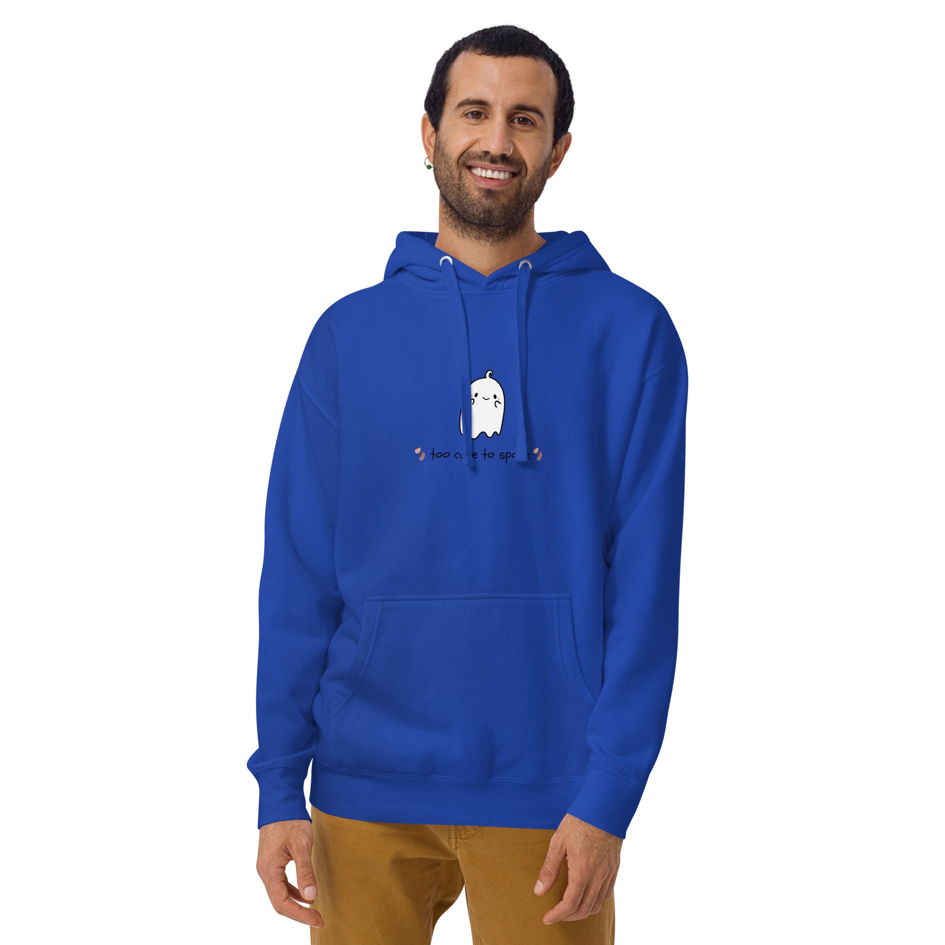 Cute Haunt Hoodie - Left Placement product image 33 in Team Royal, size L, with front view and left placement.