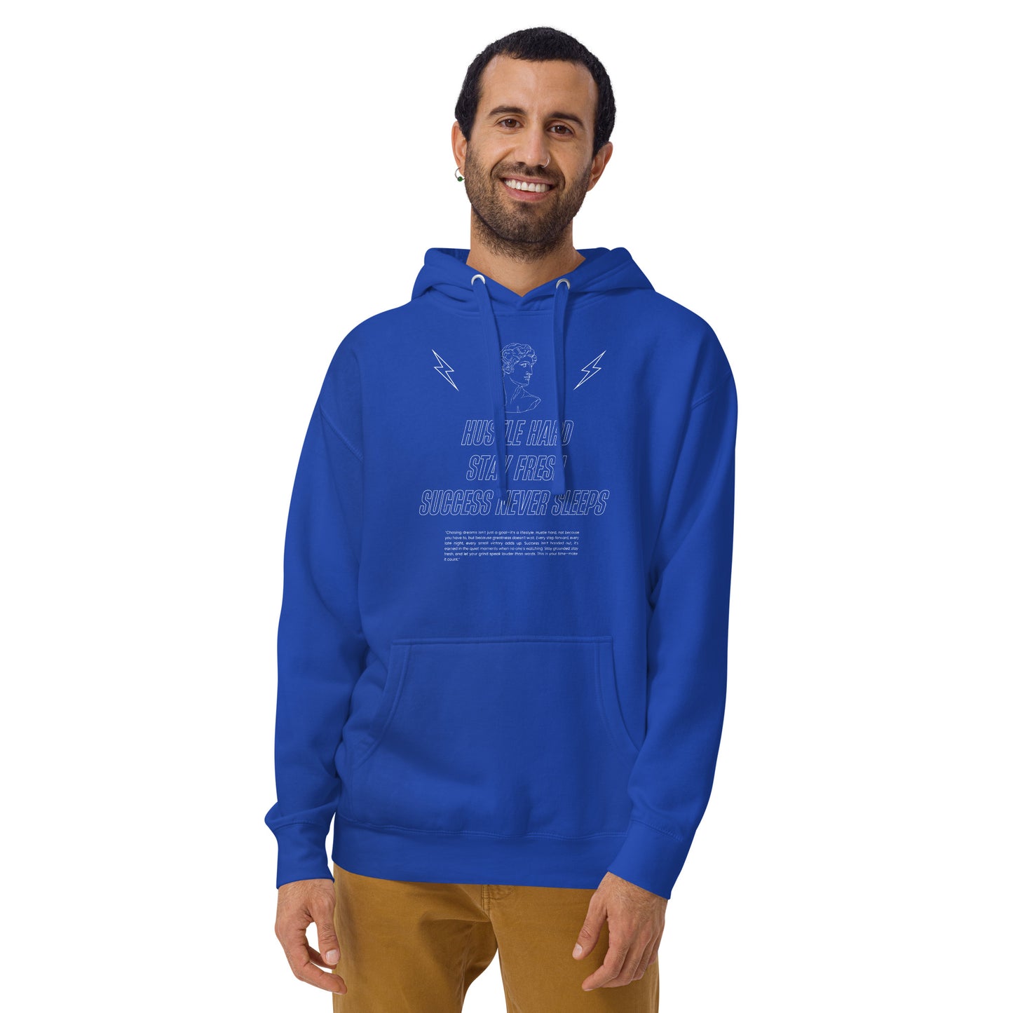 Workrate Hoodie - Left Placement product image 15 in Maroon, size L, with front view and left placement.