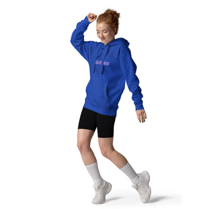 Noir Edge Hoodie - Left Placement image 17: Maroon version, size 2XL with front view of the Elegant Edge range.