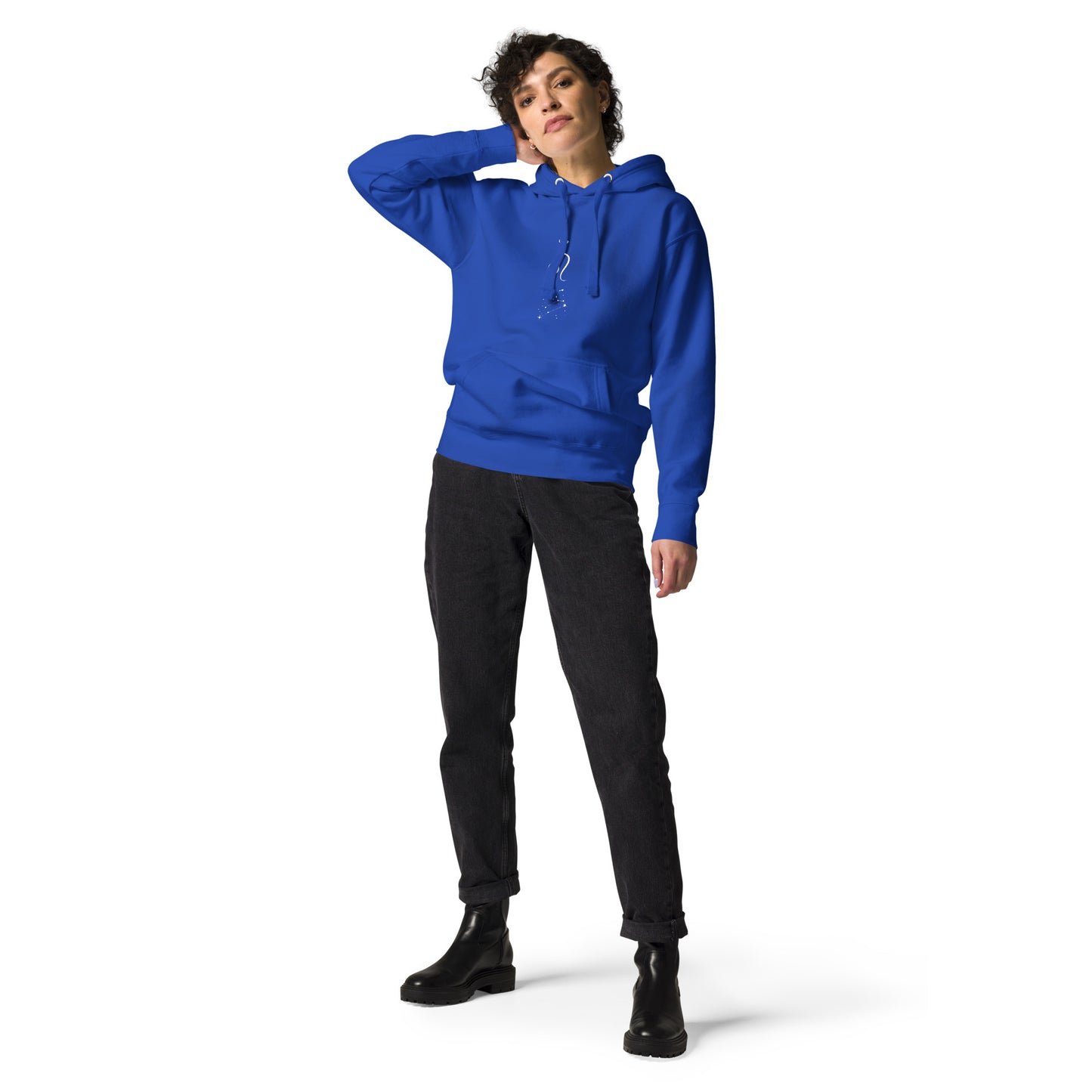 Solmane Hoodie - Left Placement image 15 in Maroon, size 2XL, showing front view for the Leo design.
