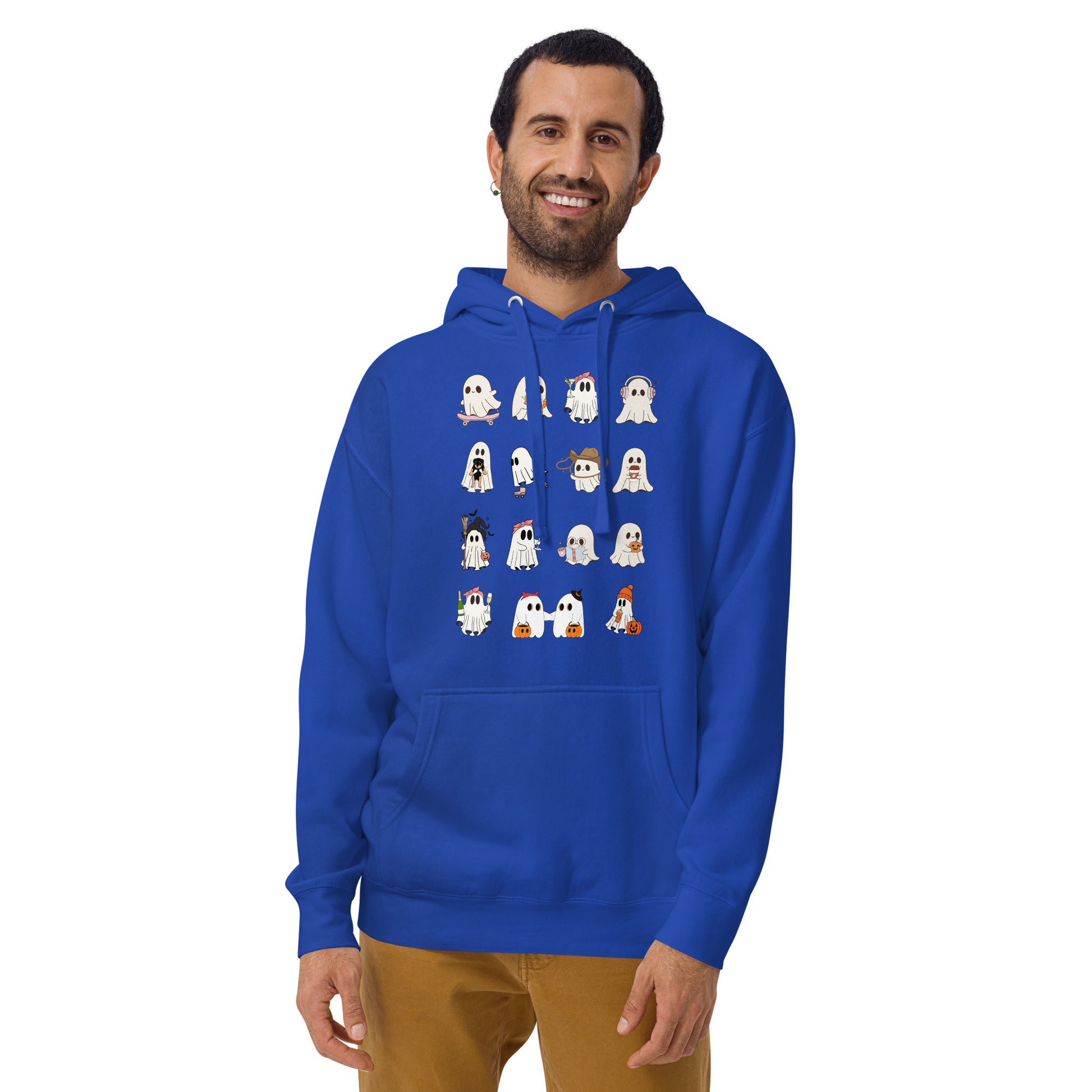 Image 33 of Team Royal Spectral Hoodie - Left Placement, size L, with Ghosts artwork visible in front view.