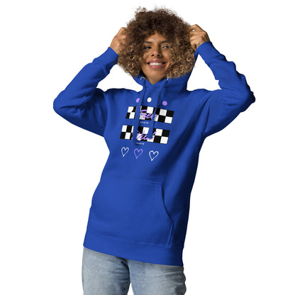Freeborne Hoodie - Left Placement image 22 in Team Royal, size M, showing front view for the Free Spirits design.