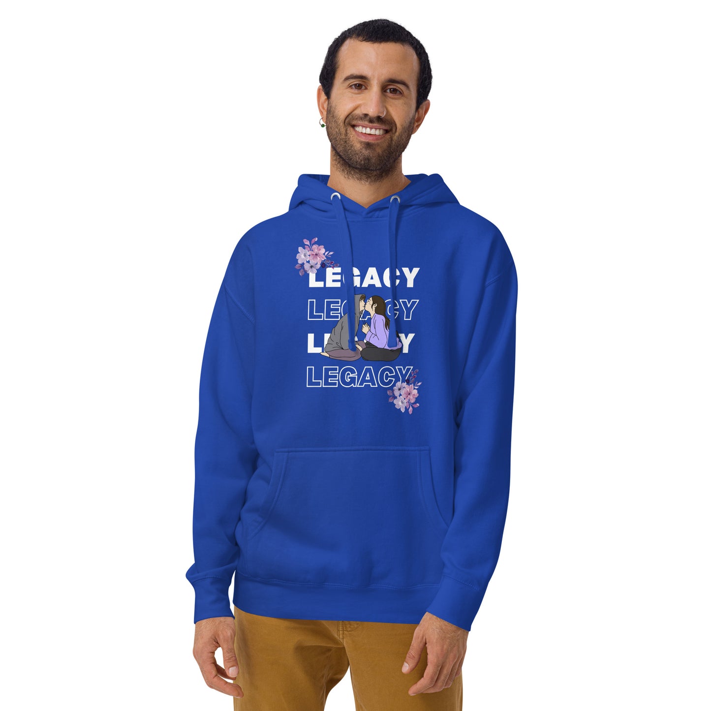Heirloom Hoodie - Left Placement product image 25 in Purple, size S, with front view and left placement.