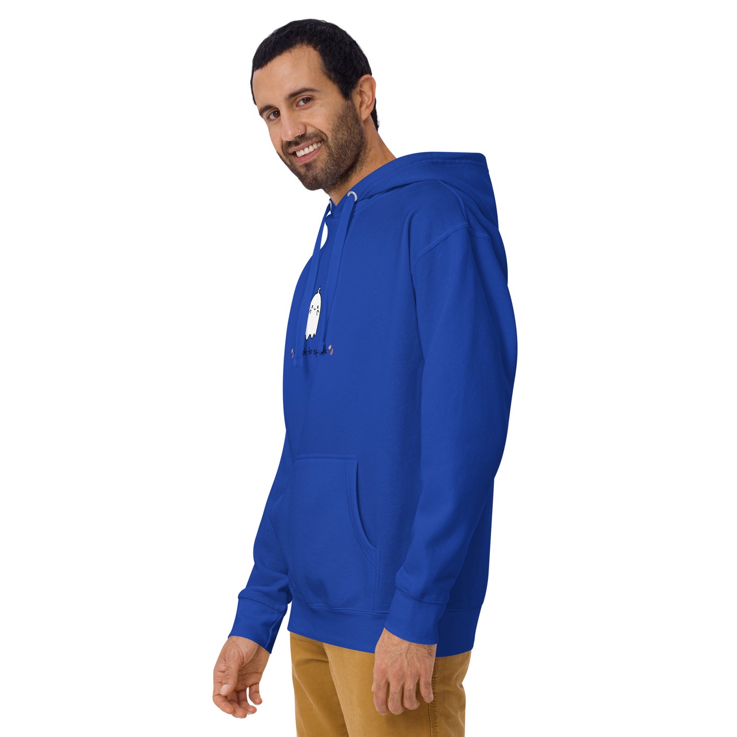 Cute Haunt Hoodie - Left Placement image 35: Team Royal version, size 2XL with front view, left-side angle of the Too Cute to Spook range.