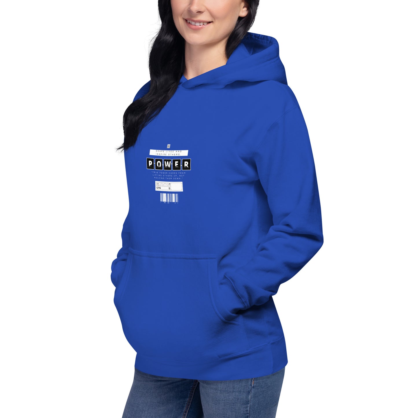 Image 60 of Team Red Impact Form Hoodie - Left Placement, size 3XL, with Shape Lives artwork visible in front view, left-side angle.