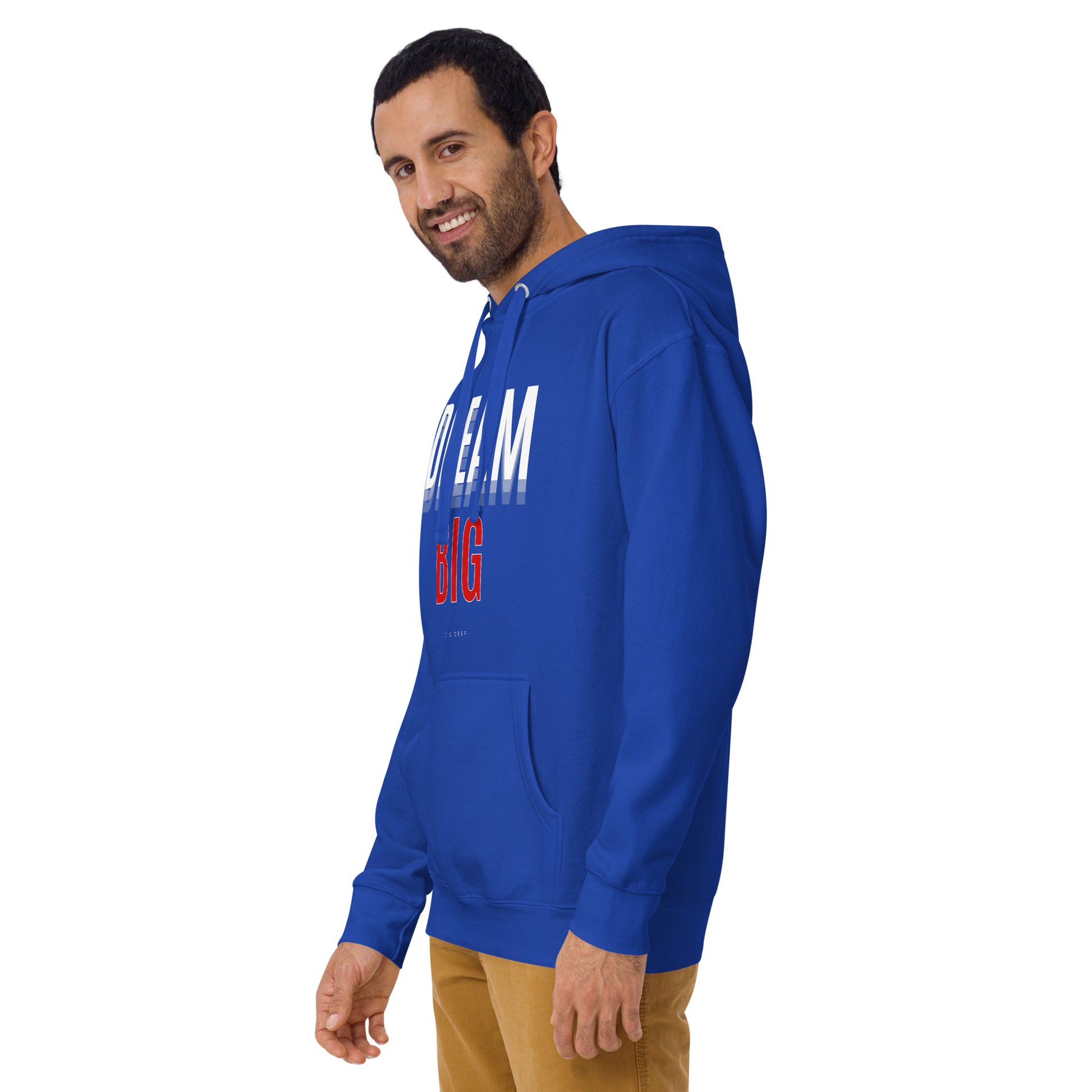 Skyline Dream Hoodie - Left Placement by R.A. Apparel, image 31, front view, left-side angle, Purple, size S, left placement.