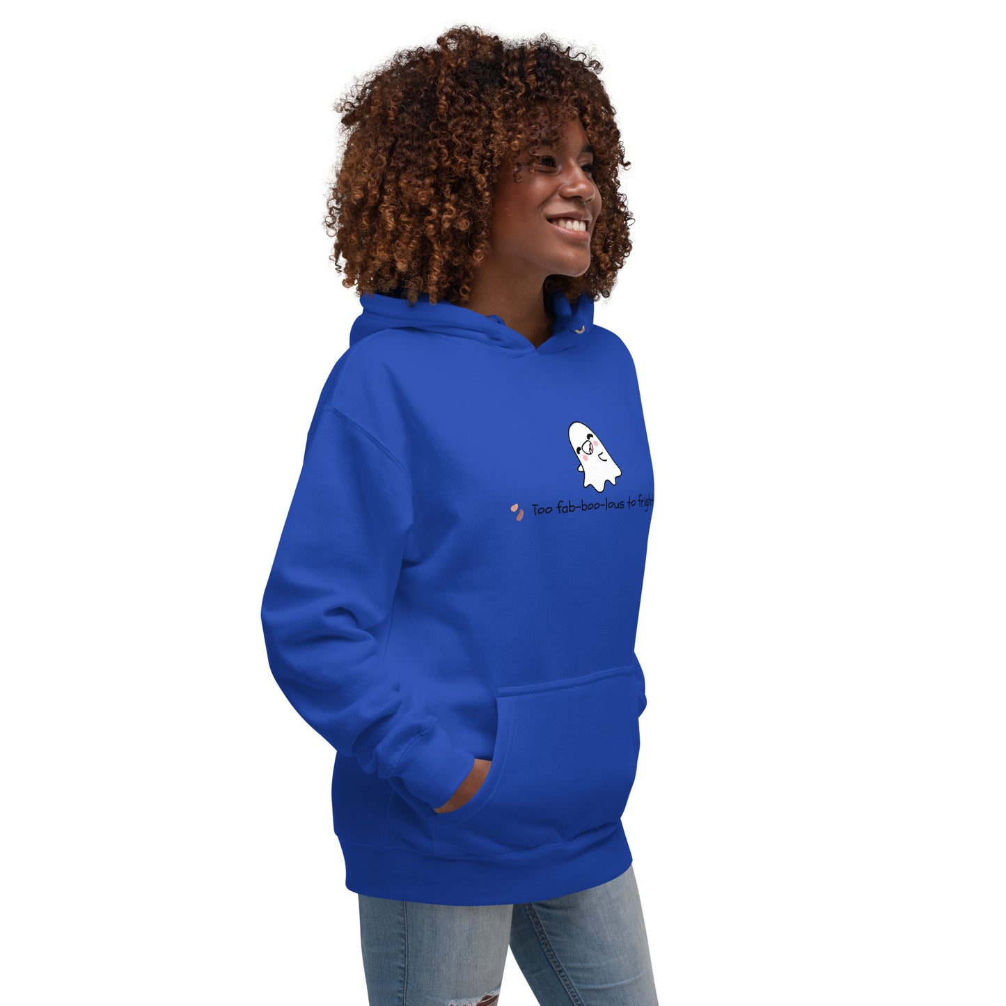 Boo Luxe Hoodie - Left Placement by R.A. Apparel, image 28, front view, right-side angle, Forest Green, size L, left placement.