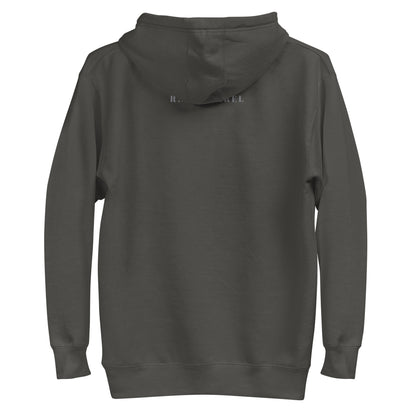 Social Static Hoodie - Left Placement image 22 in Vintage Black, size XL, showing back view for the Social Meter design.