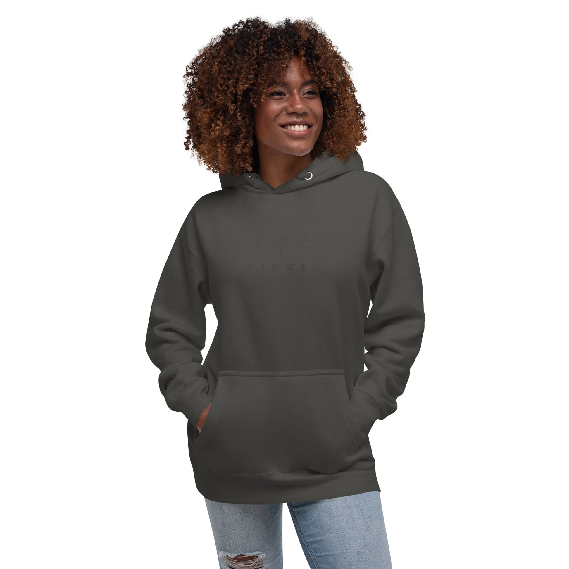 Growthline Hoodie - Left Placement by R.A. Apparel, image 49, front view, Sky Blue, size S, left placement.