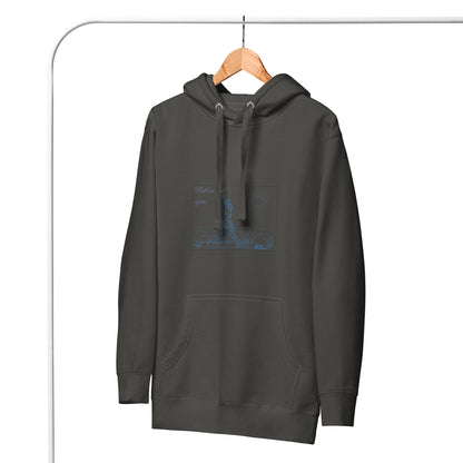 Farewell Bloom Hoodie - Left Placement image 22 in Charcoal Heather, size XL, showing front view for the Until We Meet Again design.