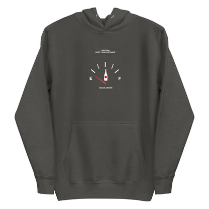 Social Static Hoodie - Left Placement product image 21 in Vintage Black, size L, with front view and left placement.