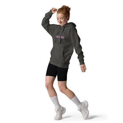 Noir Edge Hoodie - Left Placement image 25 in Vintage Black, size S, showing front view for the Elegant Edge design.