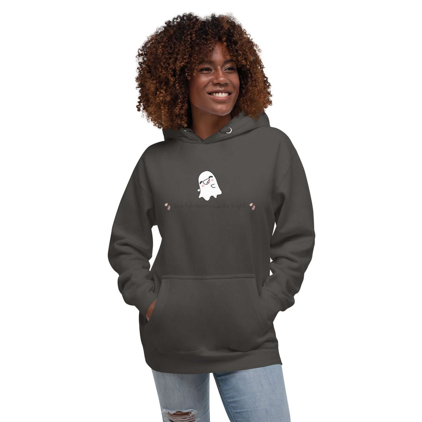 Boo Luxe Hoodie - Left Placement by R.A. Apparel, image 41, front view, Dusty Rose, size S, left placement.