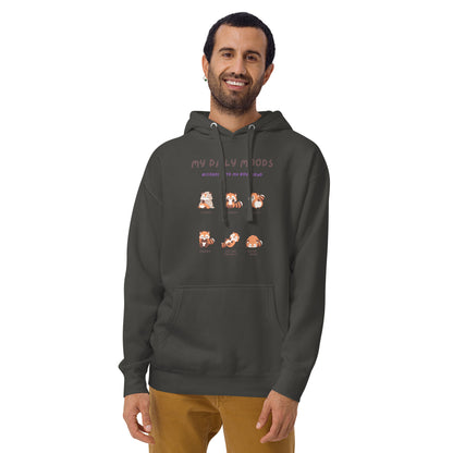 Mood Diary Hoodie - Left Placement by R.A. Apparel, image 49, front view, Sky Blue, size S, left placement.